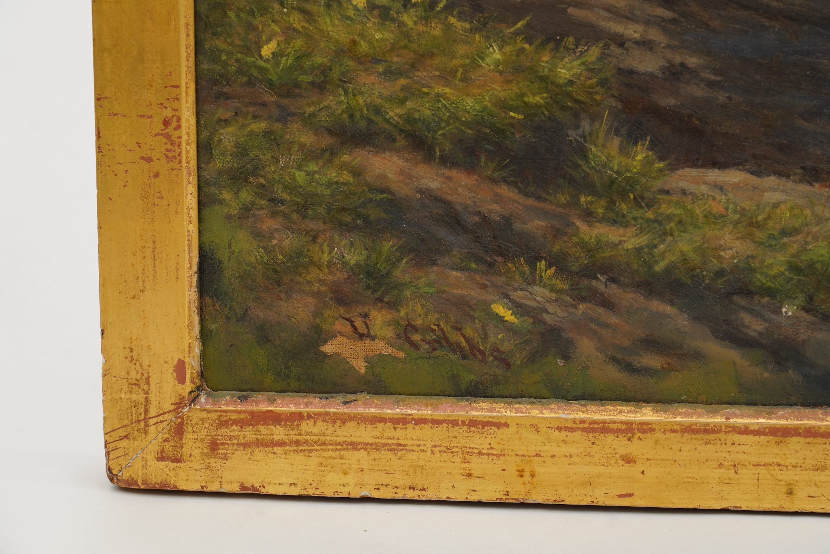 Henry Gibbs, (fl.1879-1910), 'On the Coast of Cornwall' or 'On a fine day in November'